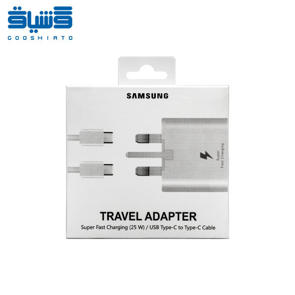 شارژر دیواری سامسونگ مدل EP-TA800 به همراه کابل تبدیل USB-C-Samsung 25W USB-C Power Adapter Charger EP-TA800
